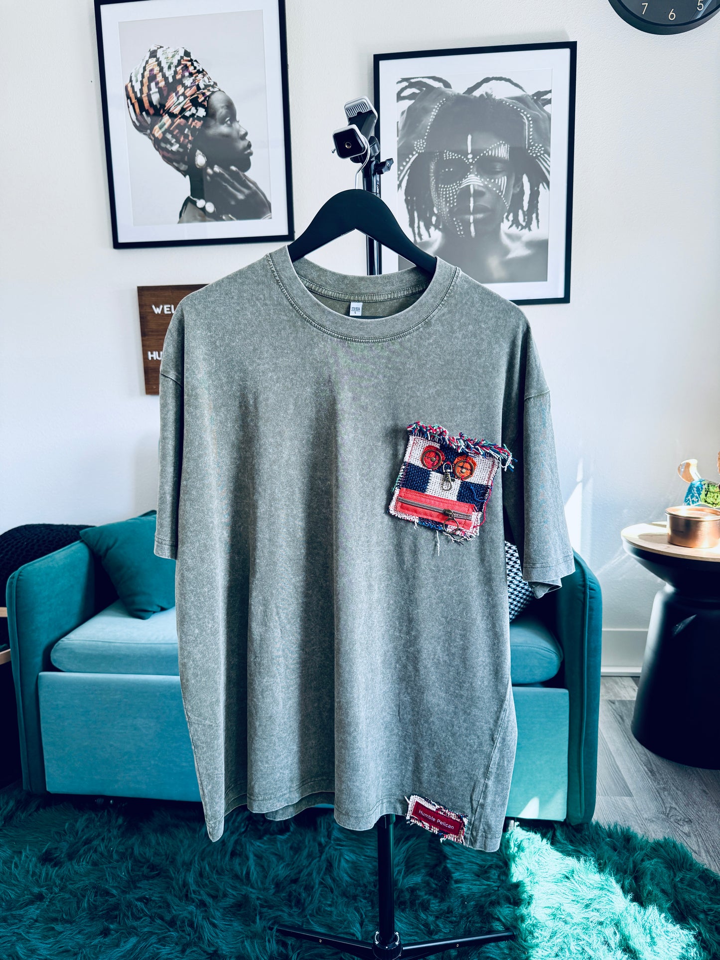 Threaded face shirt - Green