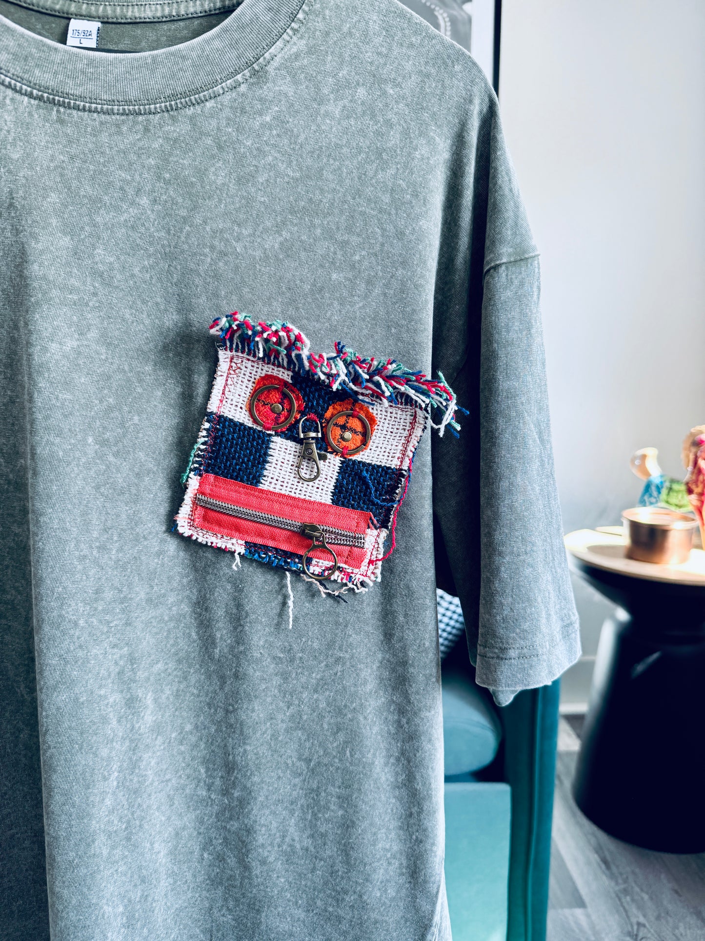 Threaded face shirt - Green