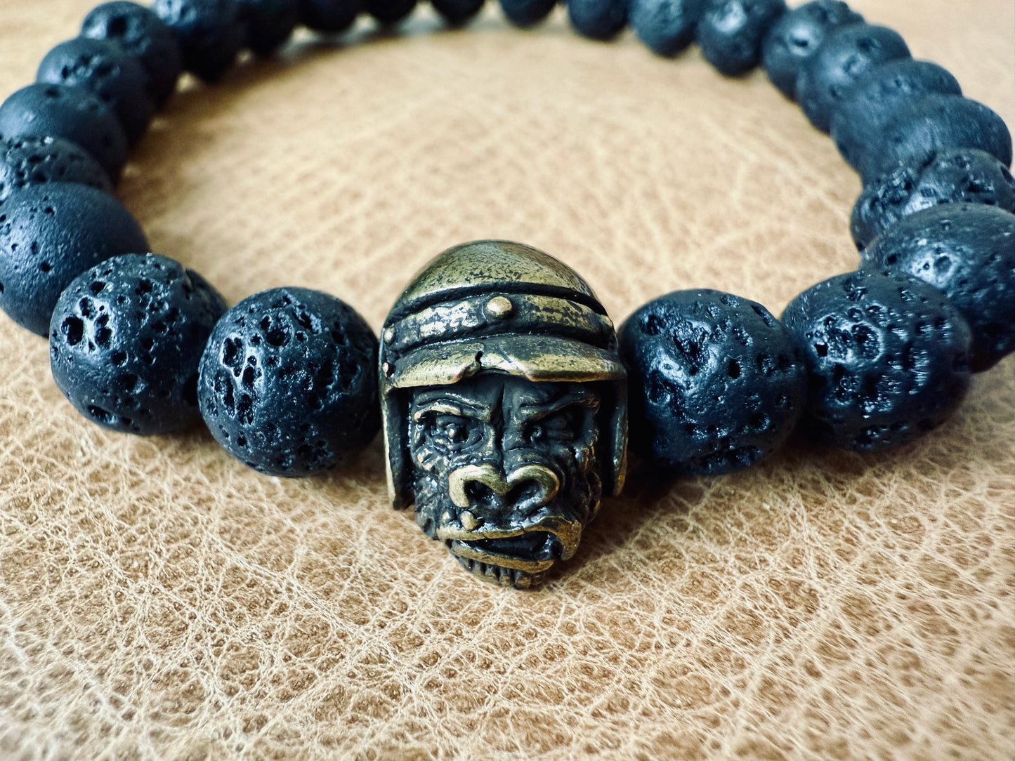 Black Ape head stretch bracelet