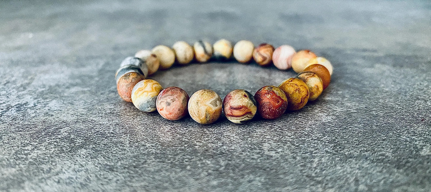 Earth-Tone Jasper Beaded bracelet