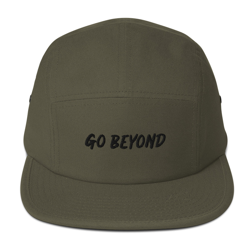 Go Beyond Embroidered Five Panel Cap