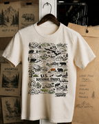 National Parks graphic Map shirt