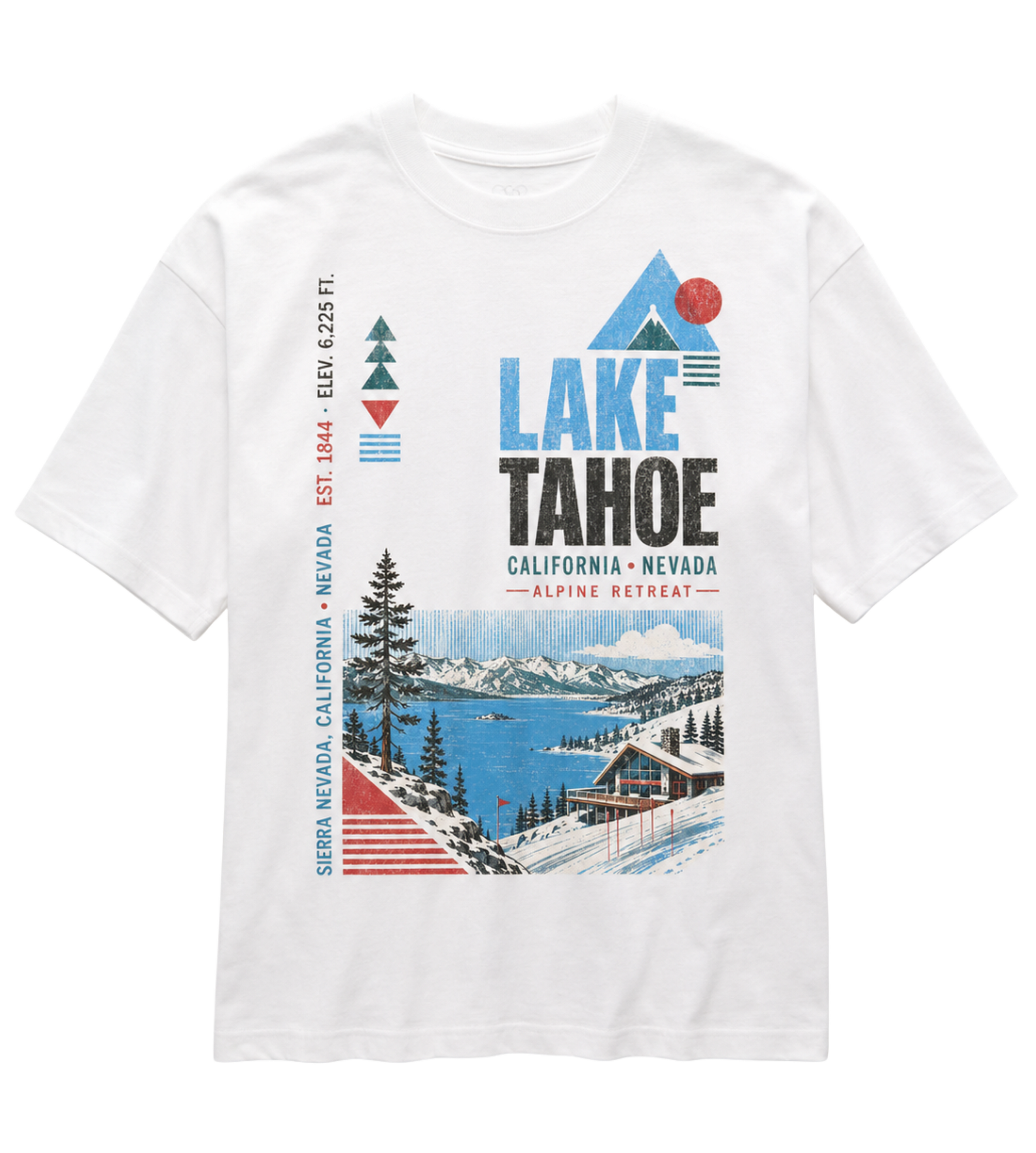 Vintage themed Lake Tahoe Tee
