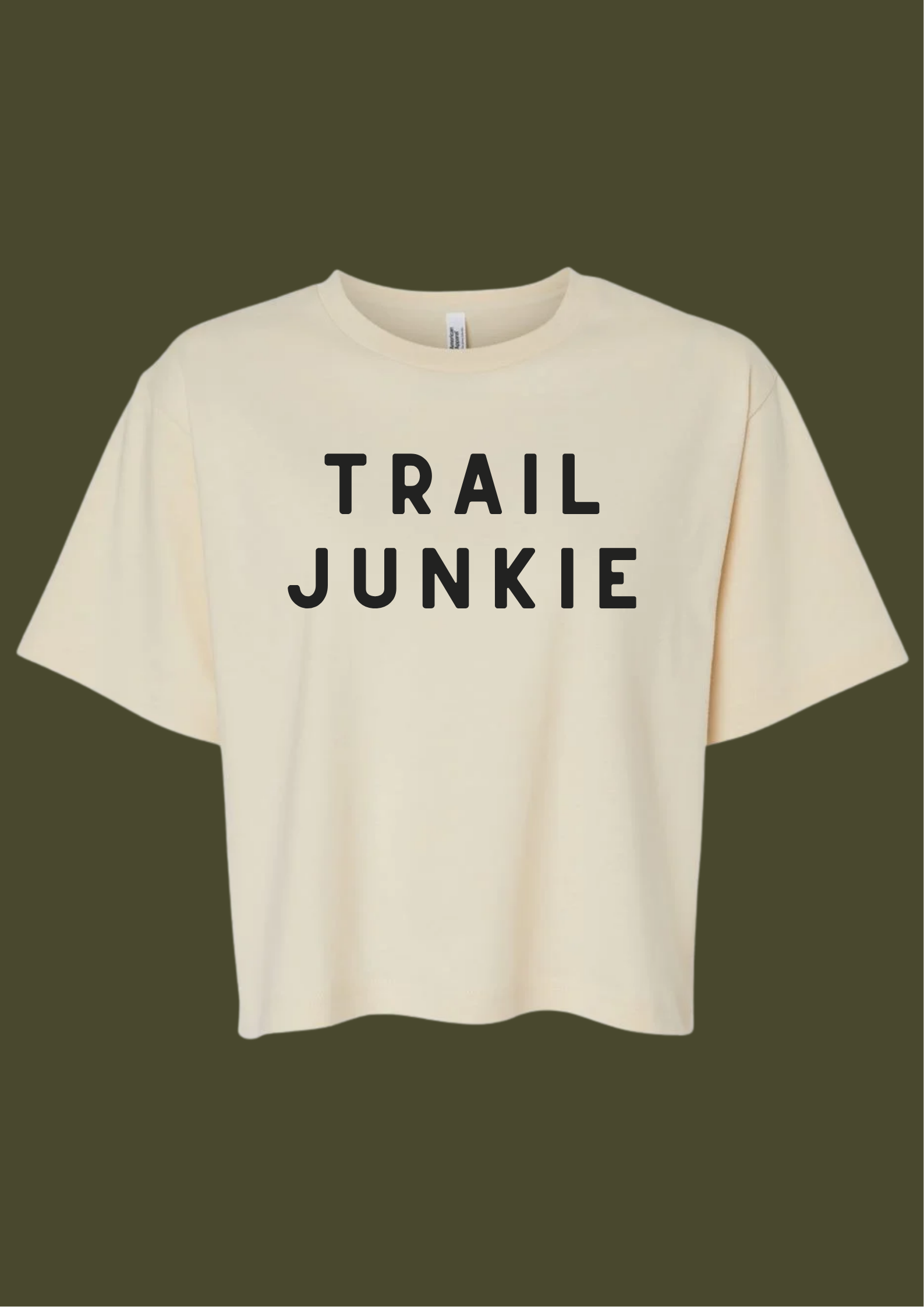 Women's Cropped Trail Junkie Tee