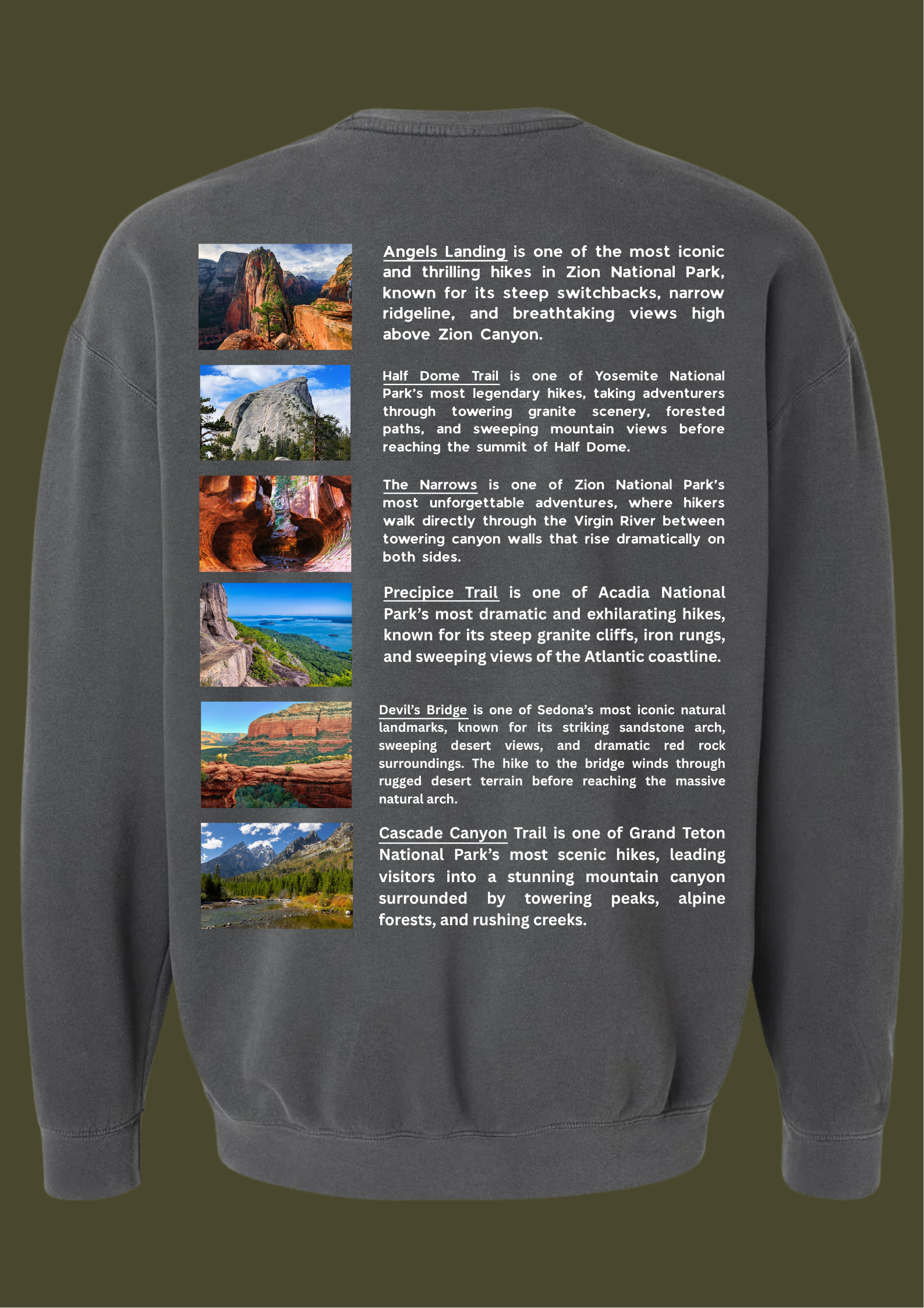 Iconic Hikes sweatshirt