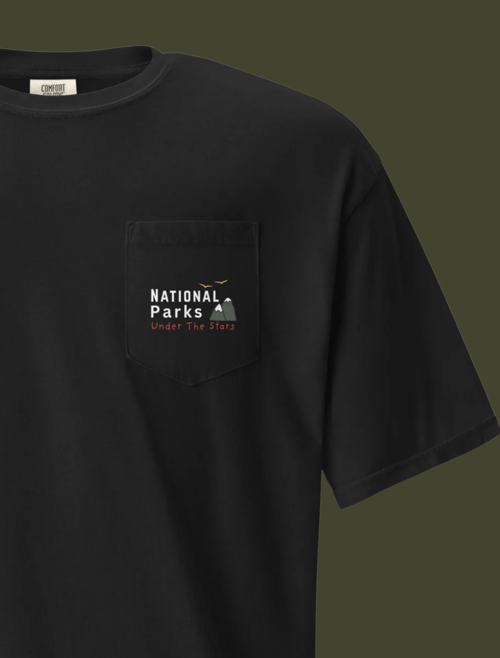 National Parks Under The Stars Pocket Tee