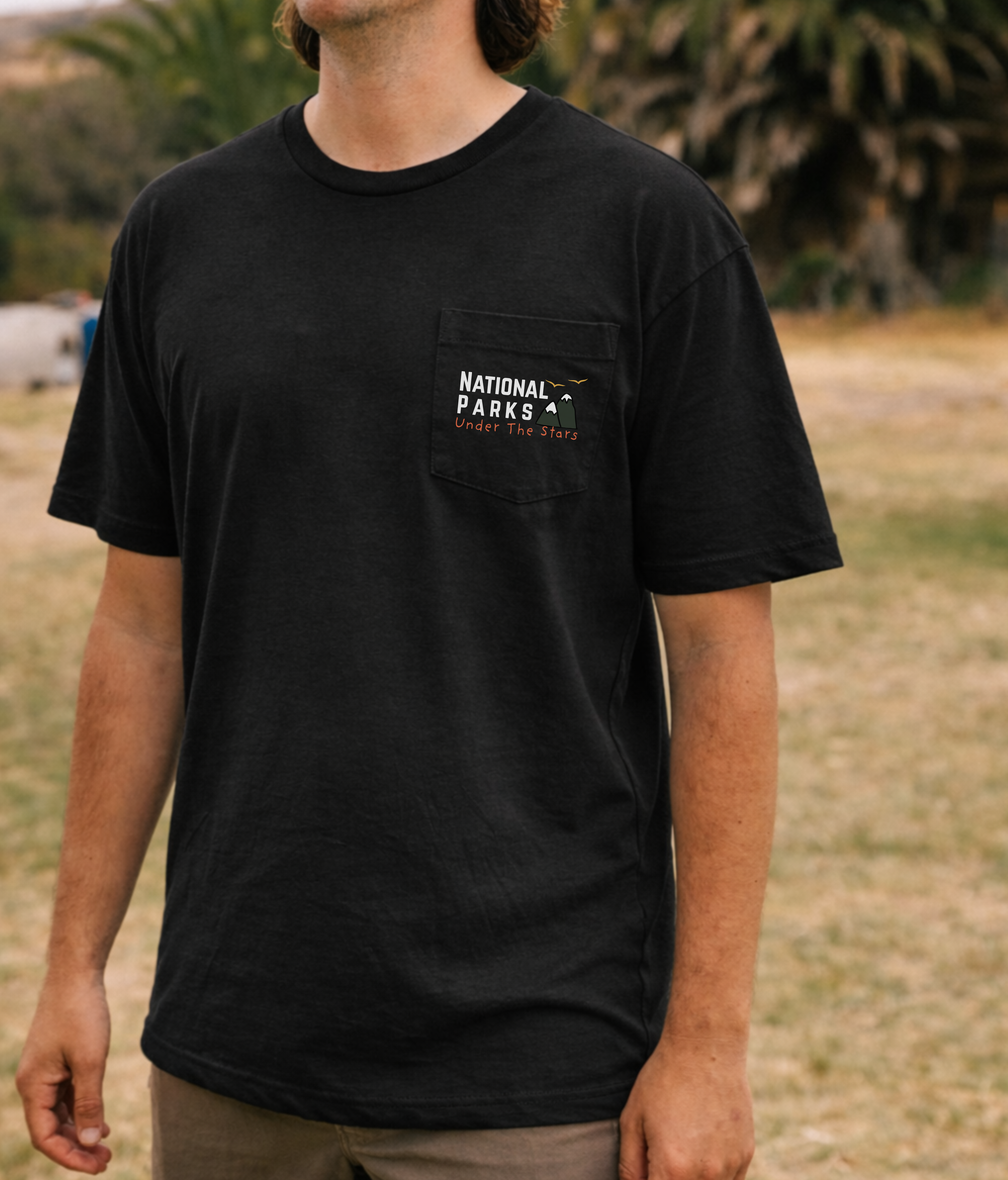 Unisex garment-dyed pocket t-shirt