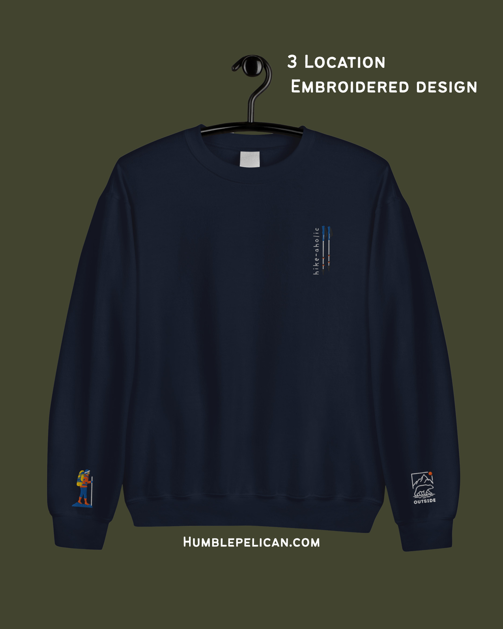 Multi-embroidered hiker Sweatshirt