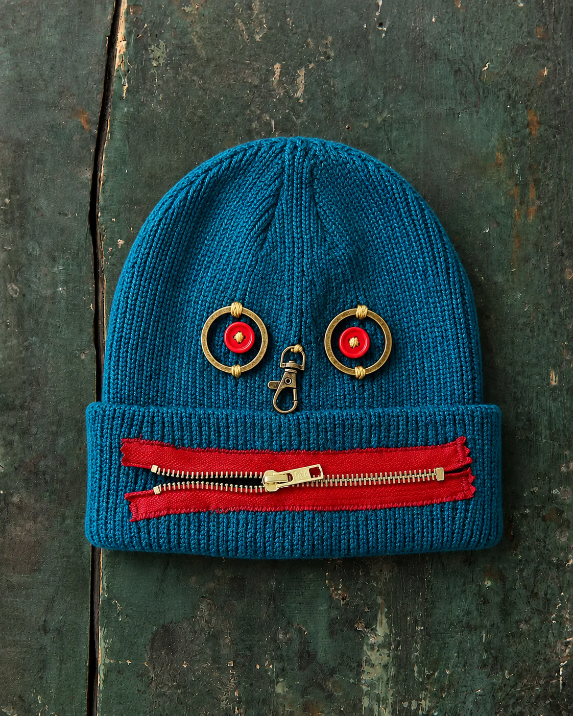 Handmade Zipperhead Beanie