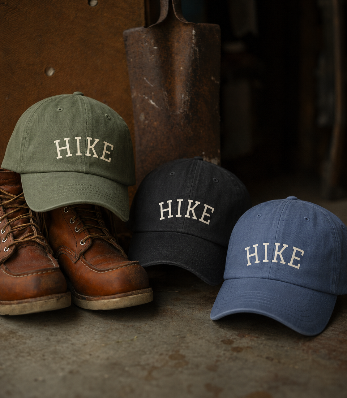 "HIKE" Washed Cap