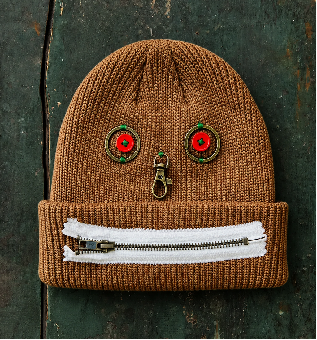 Handmade Zipperhead Beanie
