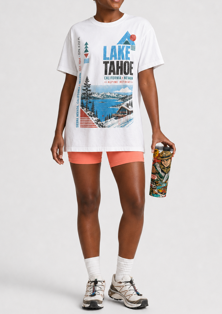 Vintage themed Lake Tahoe Shirt