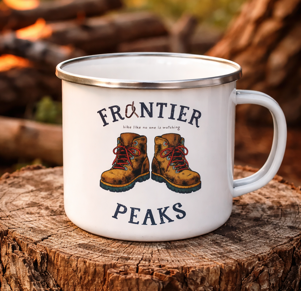 Frontier Peaks Enamel Mug