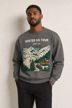 Winter Ski Tour Statement Sweater