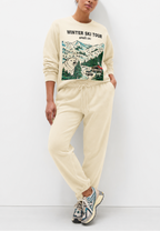 Winter Ski Tour Statement Sweater