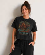 Zion National park boxy tee