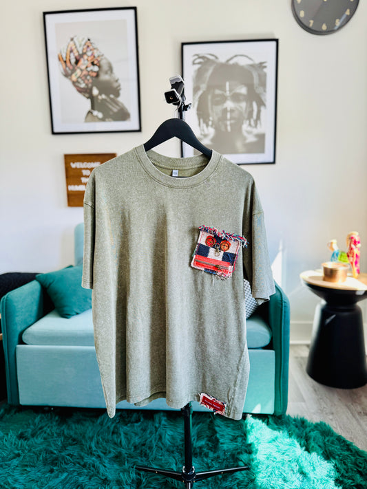 Threaded face shirt - Green