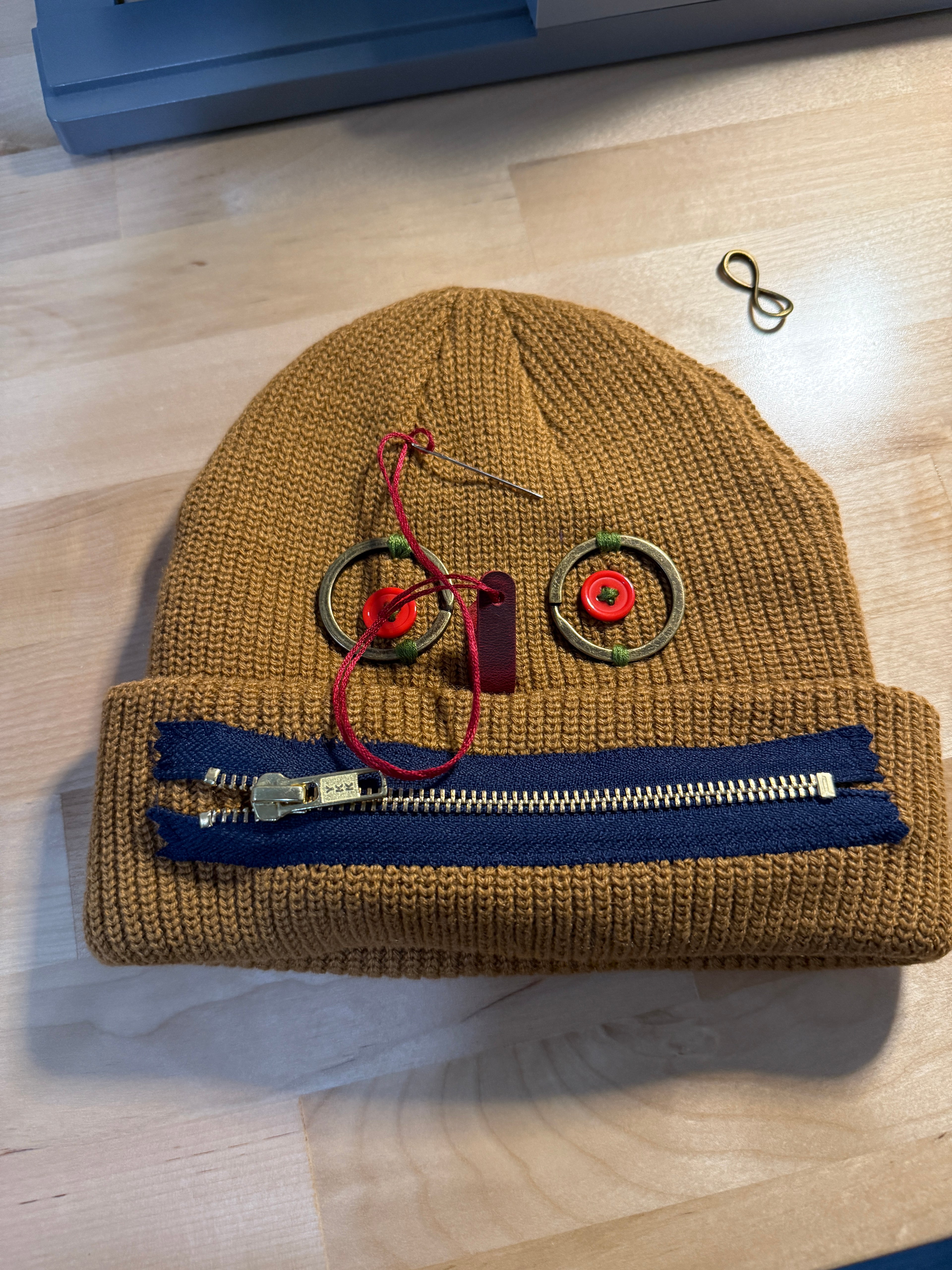 Handmade Zipperhead Beanie