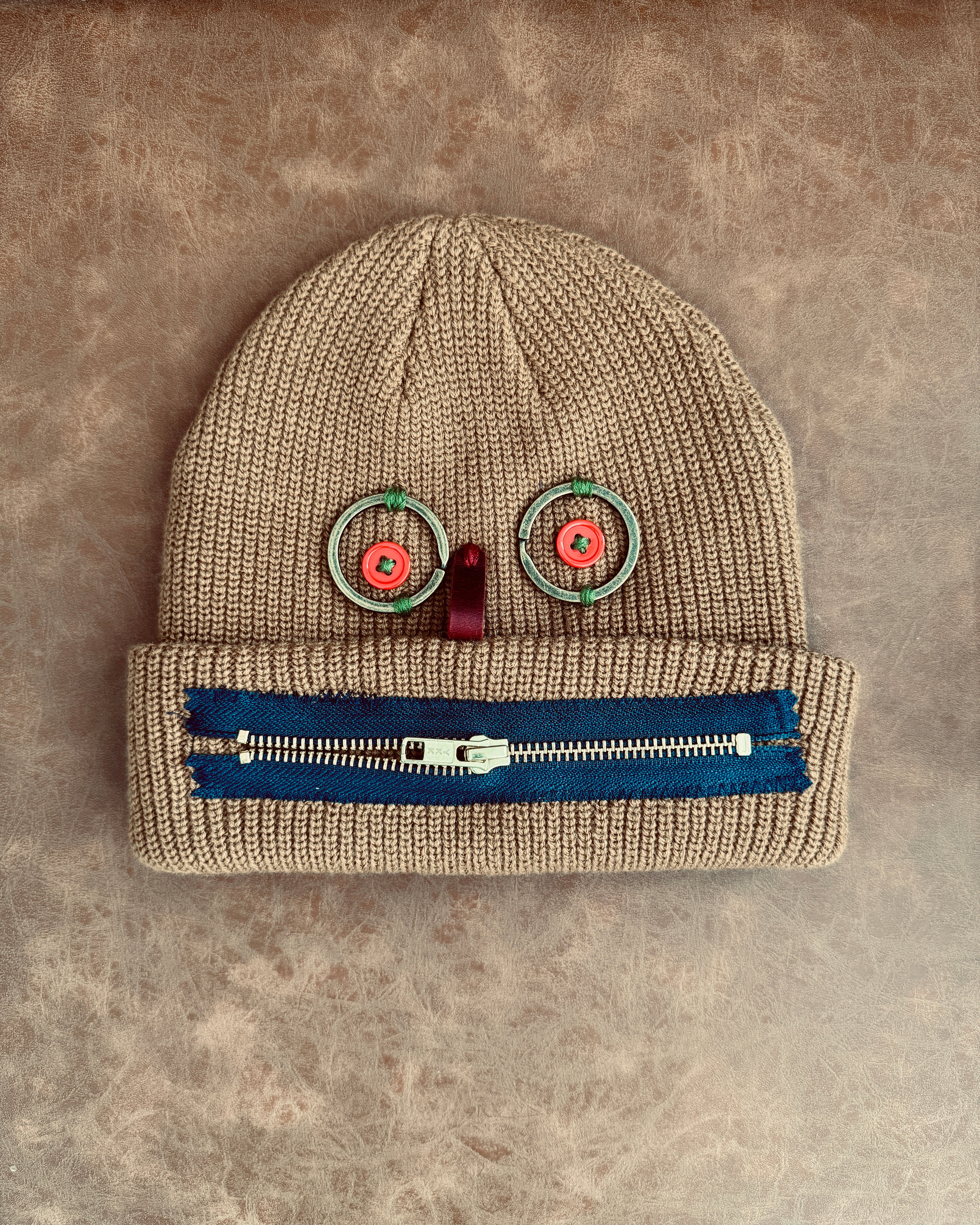 Handmade Zipperhead Beanie