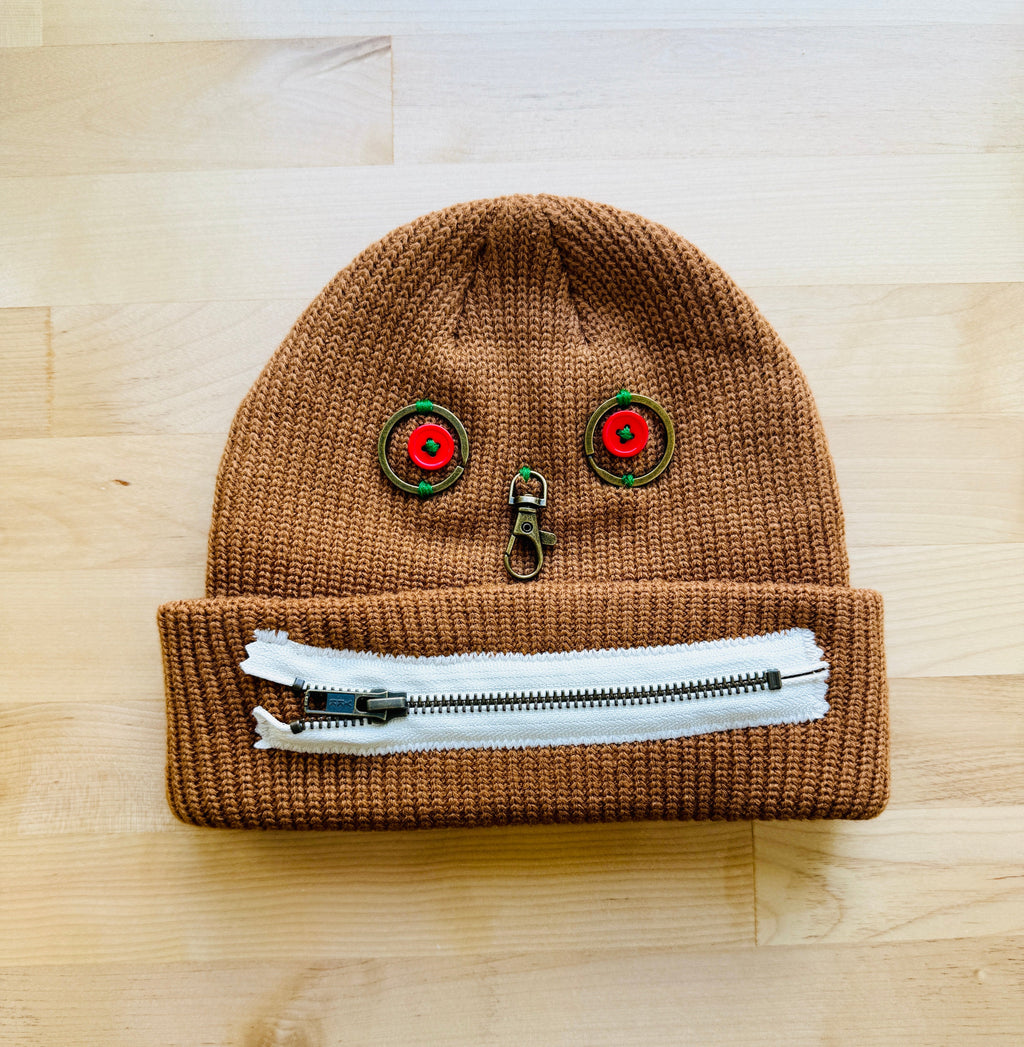 Handmade Zipperhead Beanie