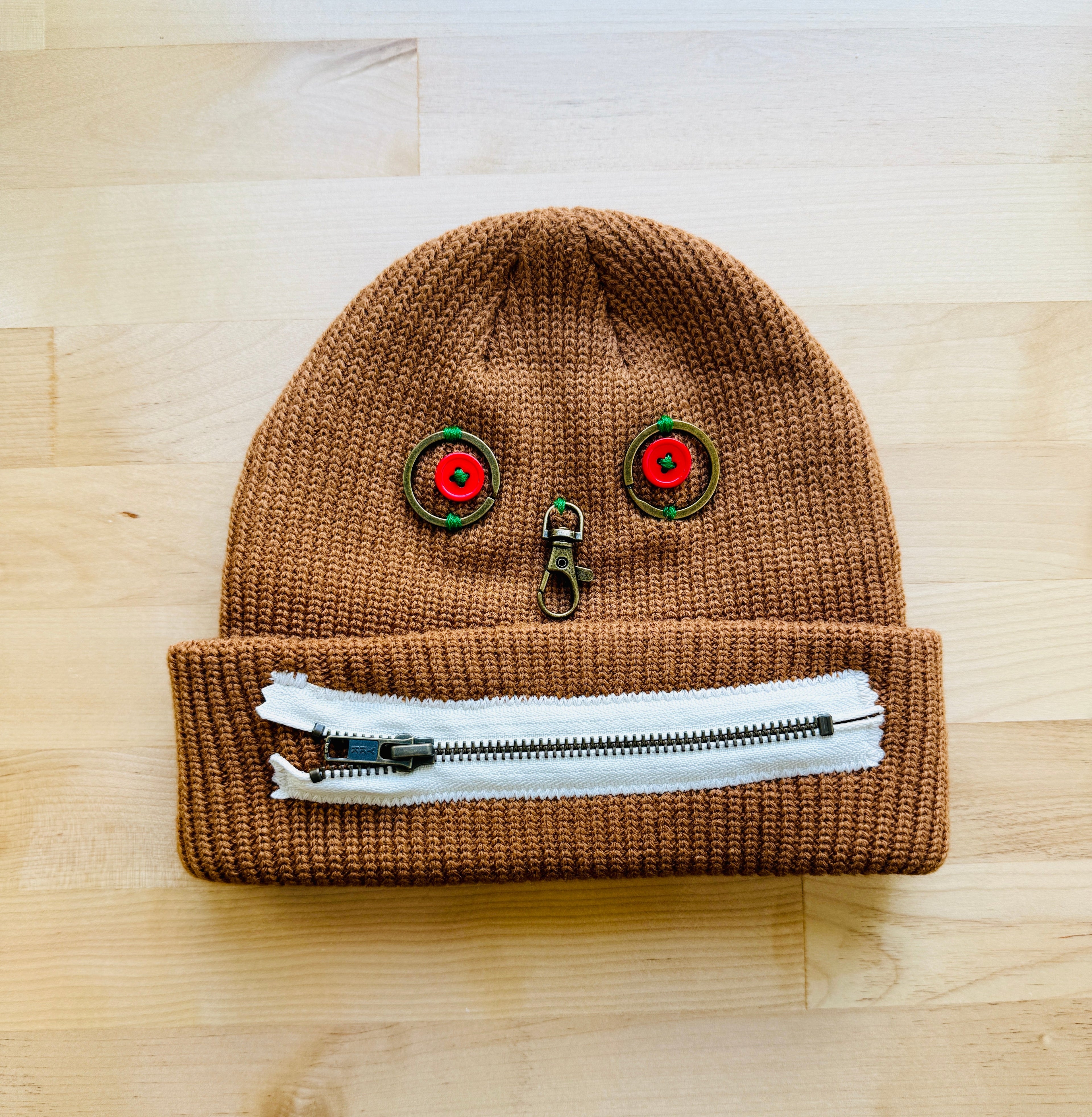 Handmade Zipperhead Beanie