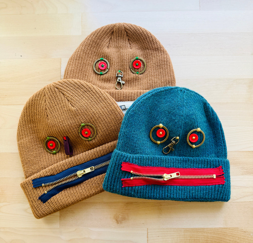 Handmade Zipperhead Beanie