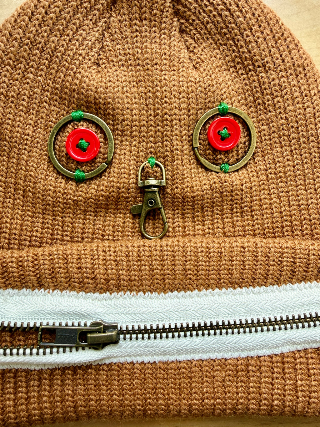 Handmade Zipperhead Beanie