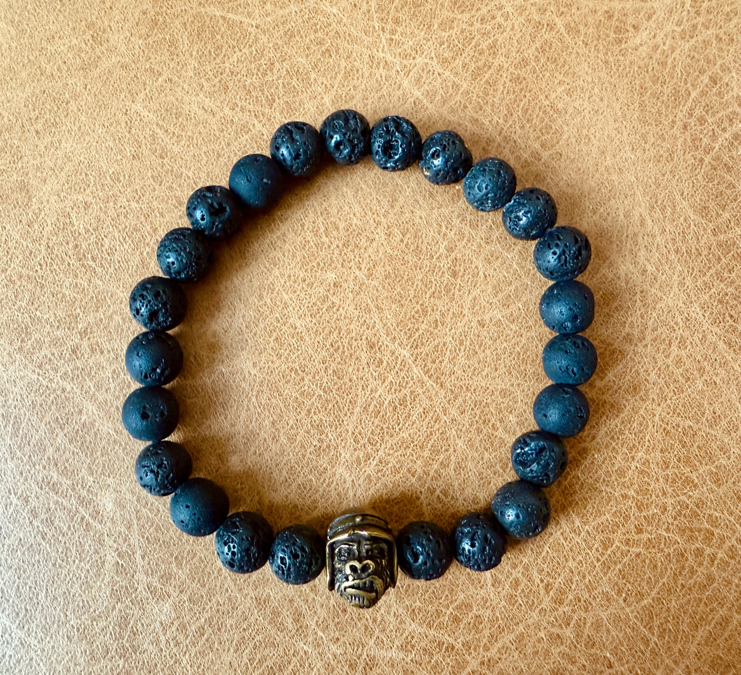 Black Ape head stretch bracelet