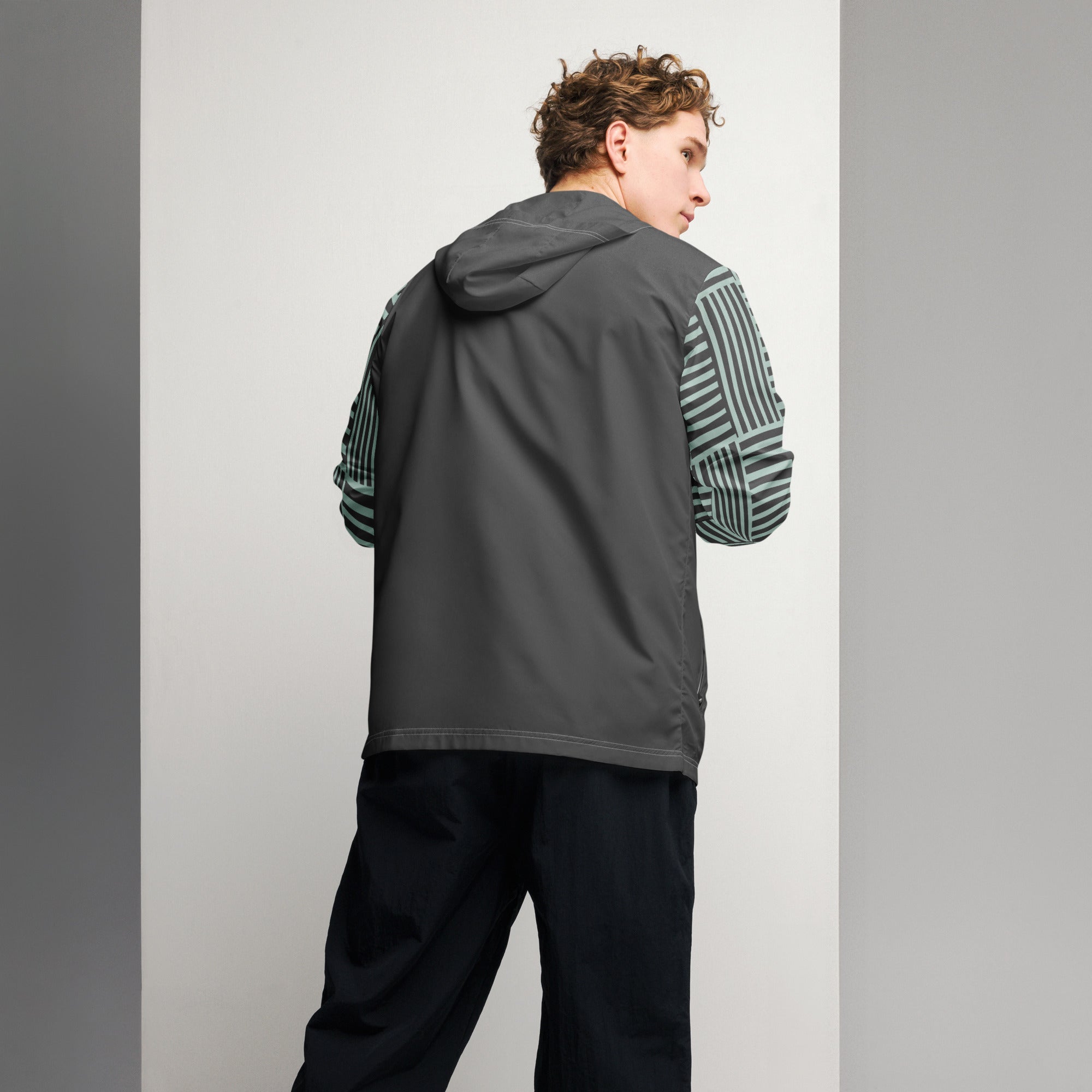 Lightweight Geometric Unisex windbreaker