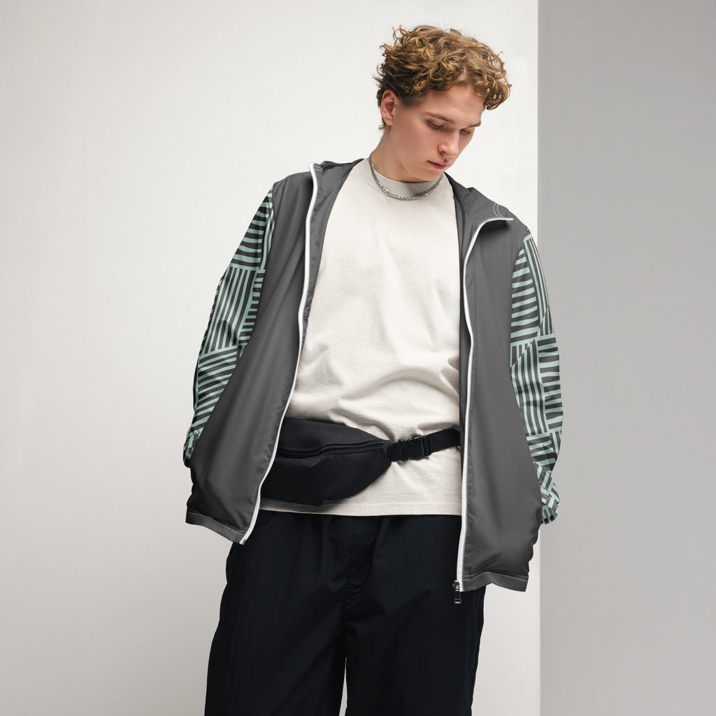 Lightweight Geometric Unisex windbreaker