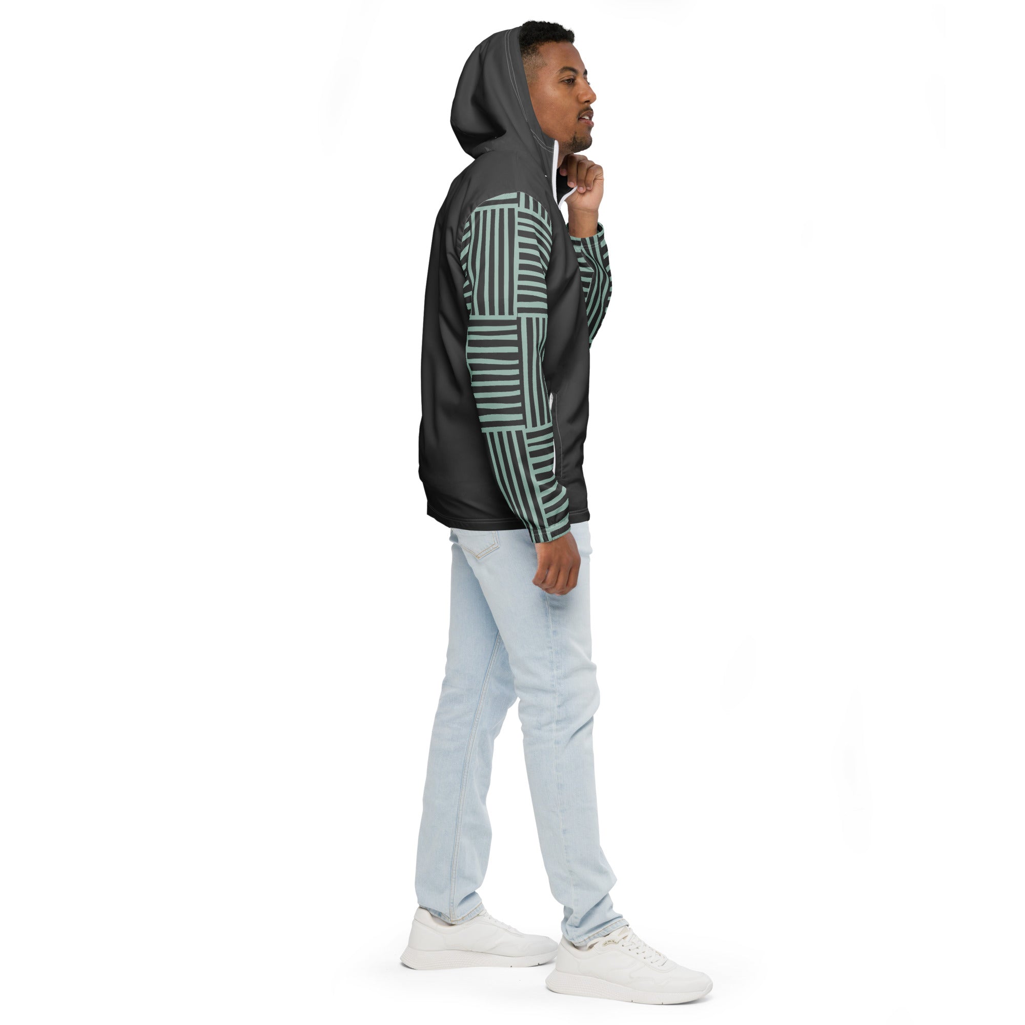 Lightweight Geometric Unisex windbreaker