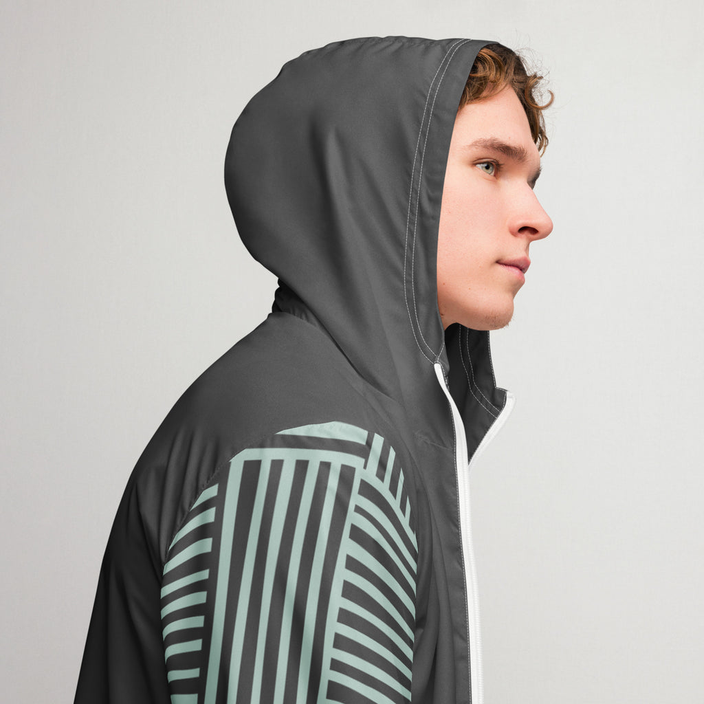 Lightweight Geometric Unisex windbreaker