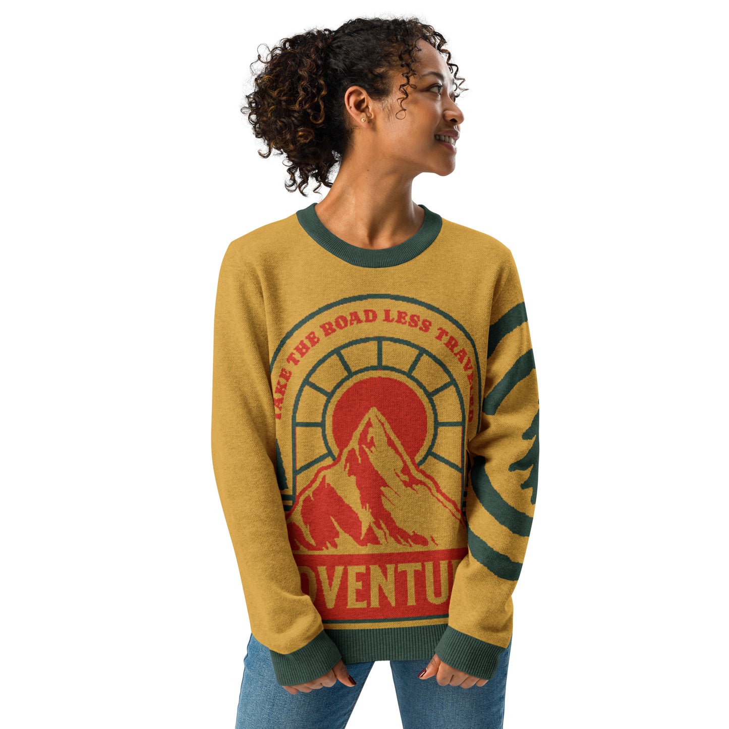 Road Less Travelled Knitted crew neck sweater