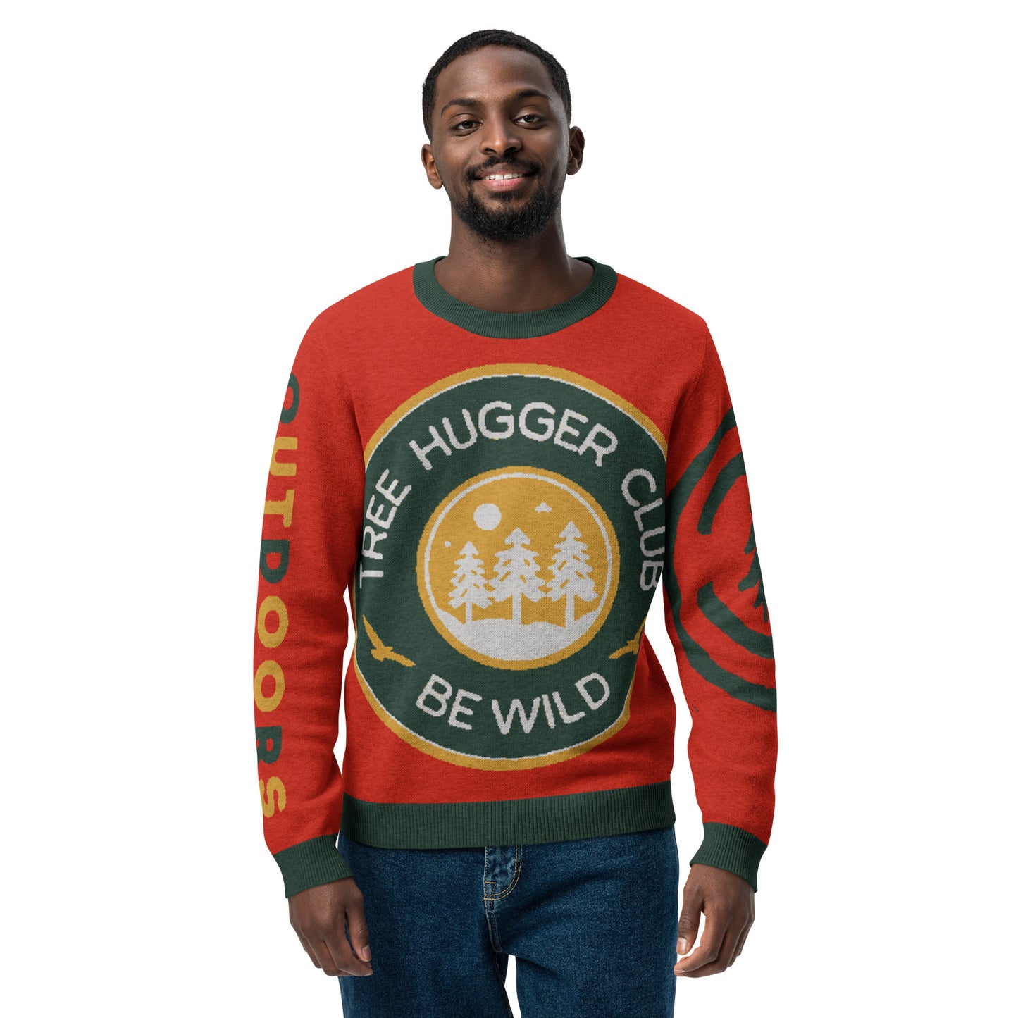 Tree Hugger Knitted crew neck sweater