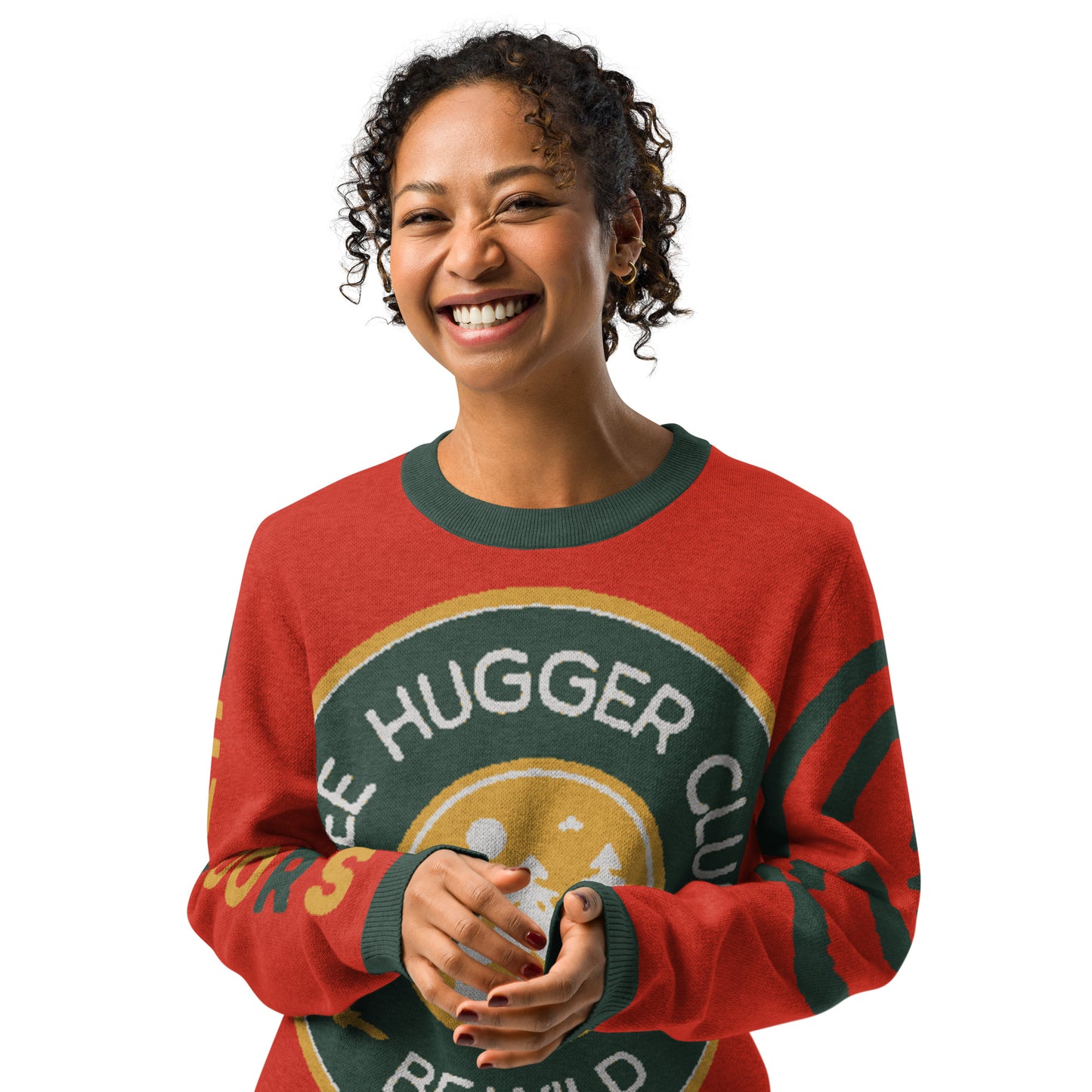 Tree Hugger Knitted crew neck sweater