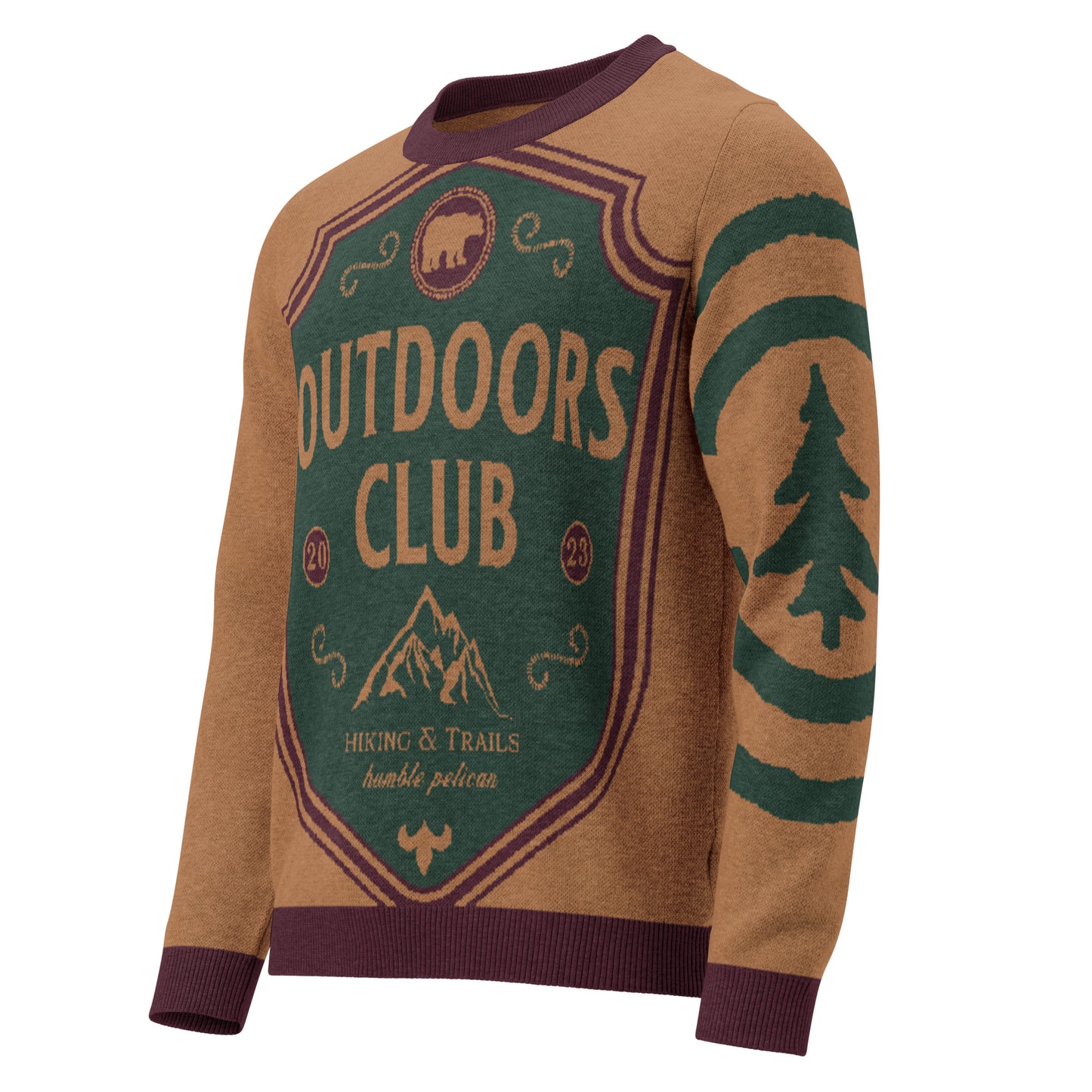 Outdoors Club Knitted crew neck sweater