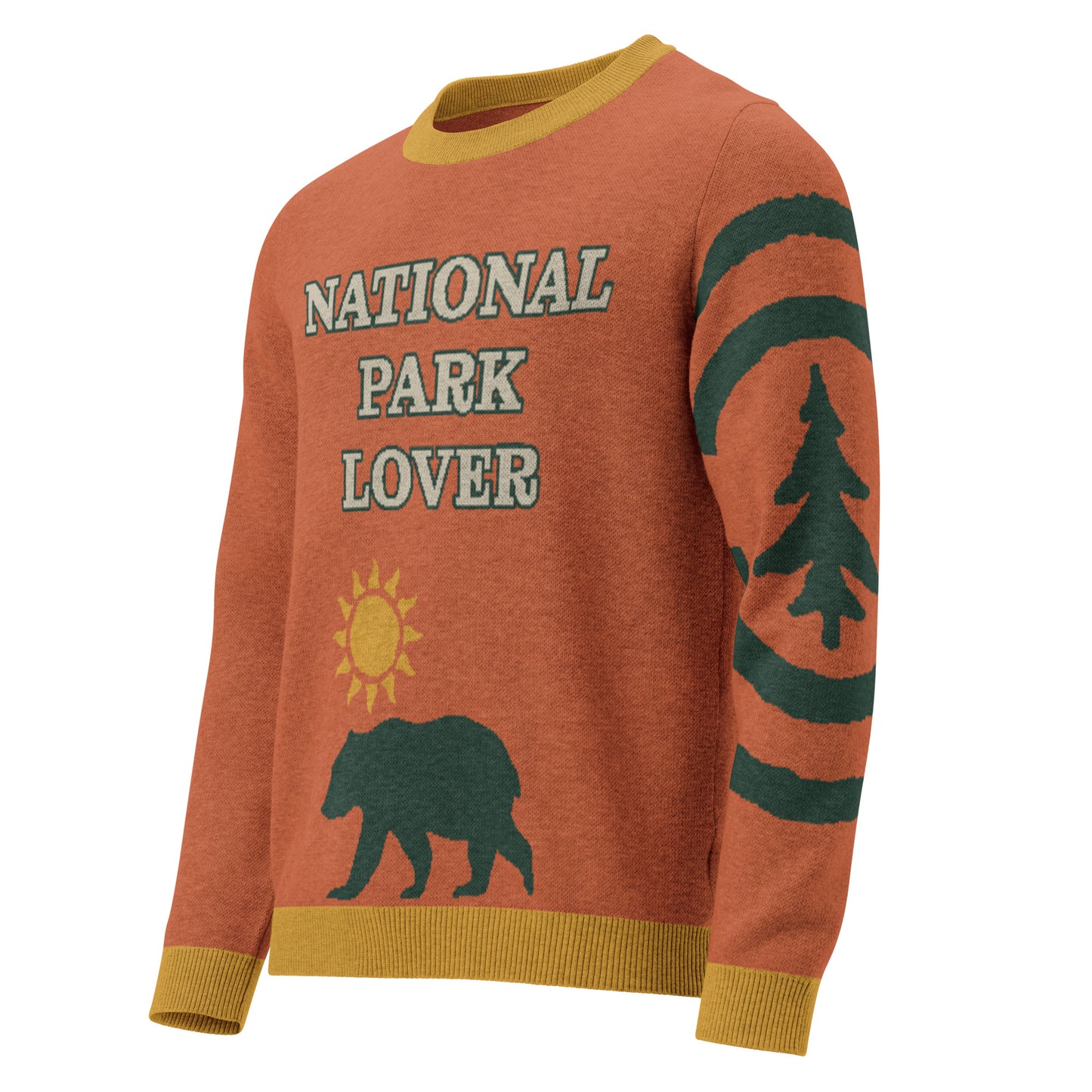 Natural Park Lover Knitted crew neck sweater