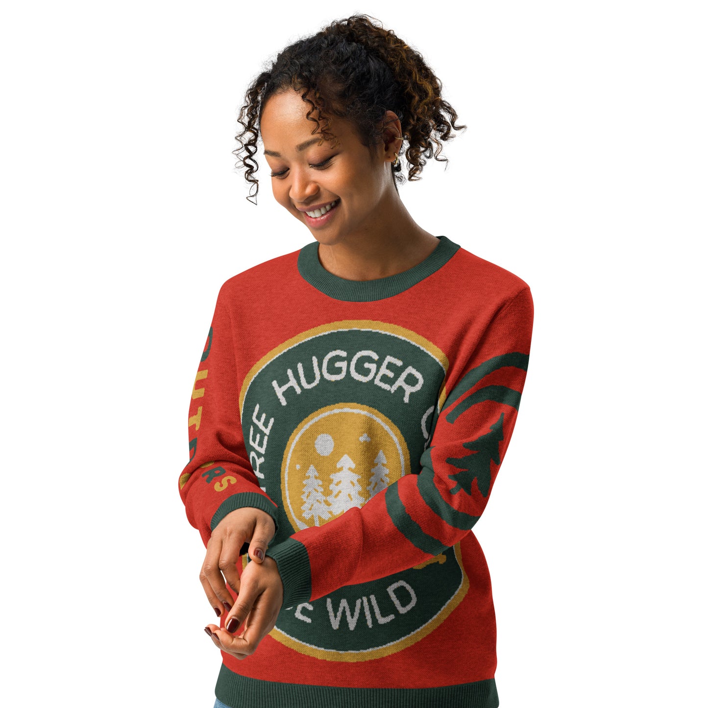 Tree Hugger Knitted crew neck sweater