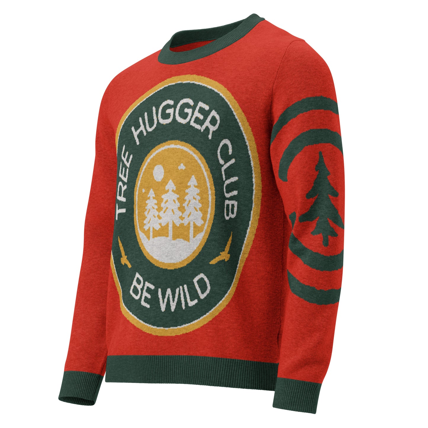 Tree Hugger Knitted crew neck sweater