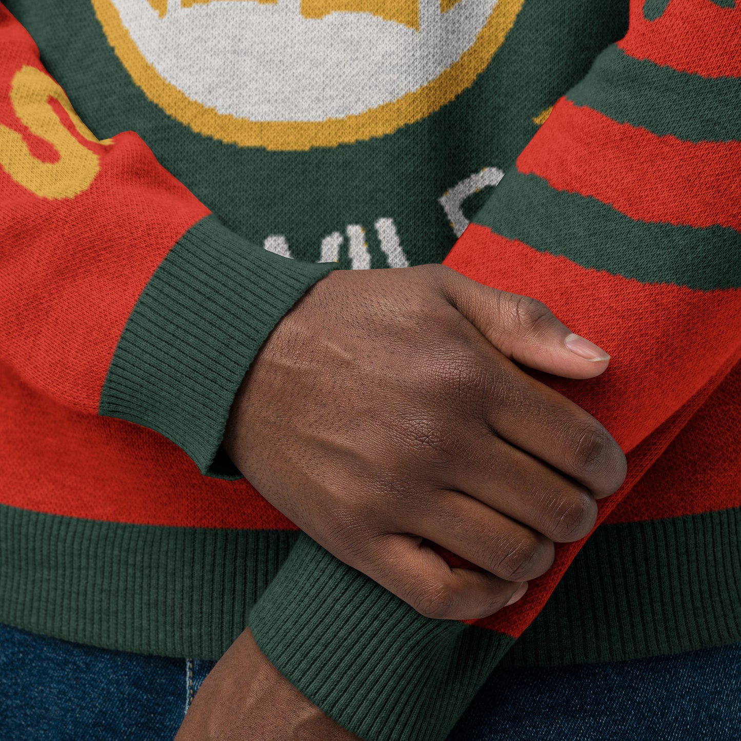 Tree Hugger Knitted crew neck sweater